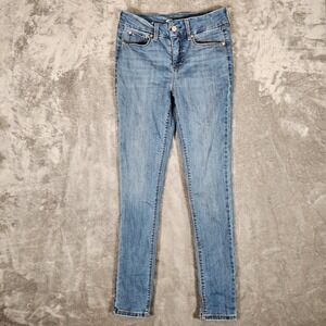 Seven 7 For All Mankind Jeans‎ Womens Size 4 (29X30) Blue Tummyless Skinny